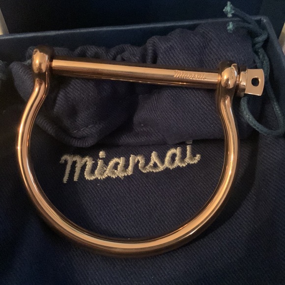 Miansai Thin Screw Cuff - Rose - Picture 2 of 6